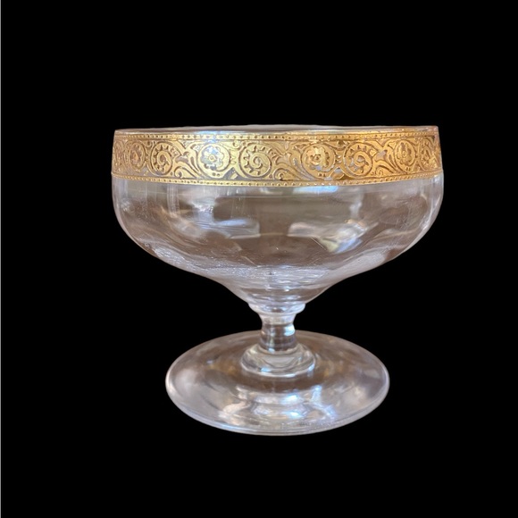 Vintage 1930s Minton Low Sherbet Glasses by Tiffin-Franciscan set of 4 - Picture 2 of 9